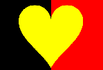 Belgian heart-flag for a tolerant Belgium